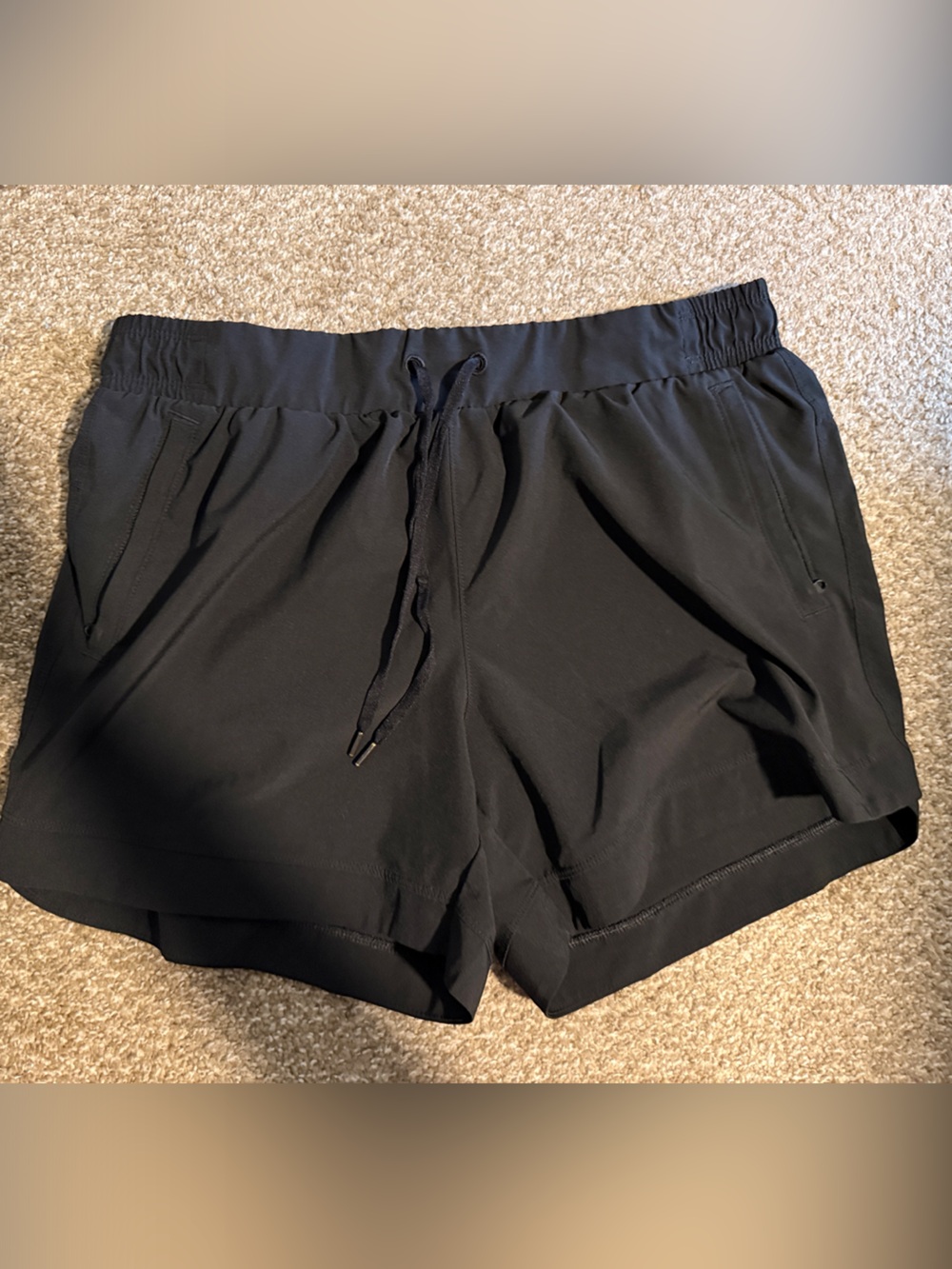 Everyday Black Women's Athletic Shorts with Drawstring